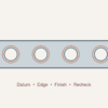Schematic plate with four hole features